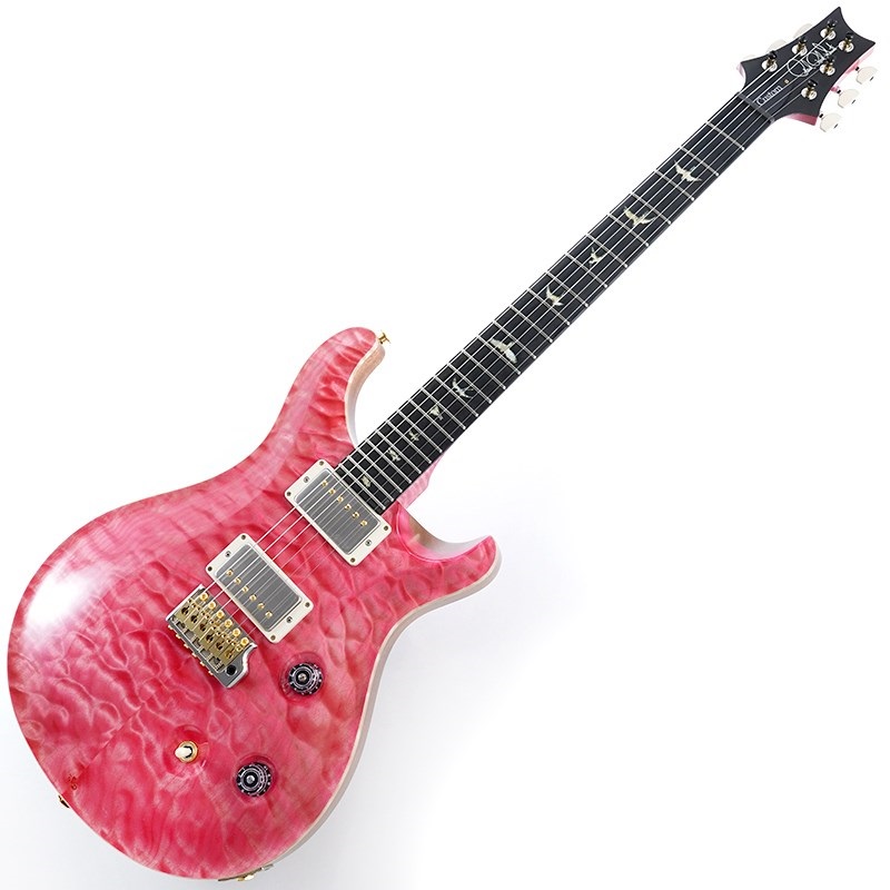 P.R.S. Wood Library Custom 24 Quilt Maple McCarty Thickness Bonni Pink (Natural Back)- Stained Neck #0380461 画像1