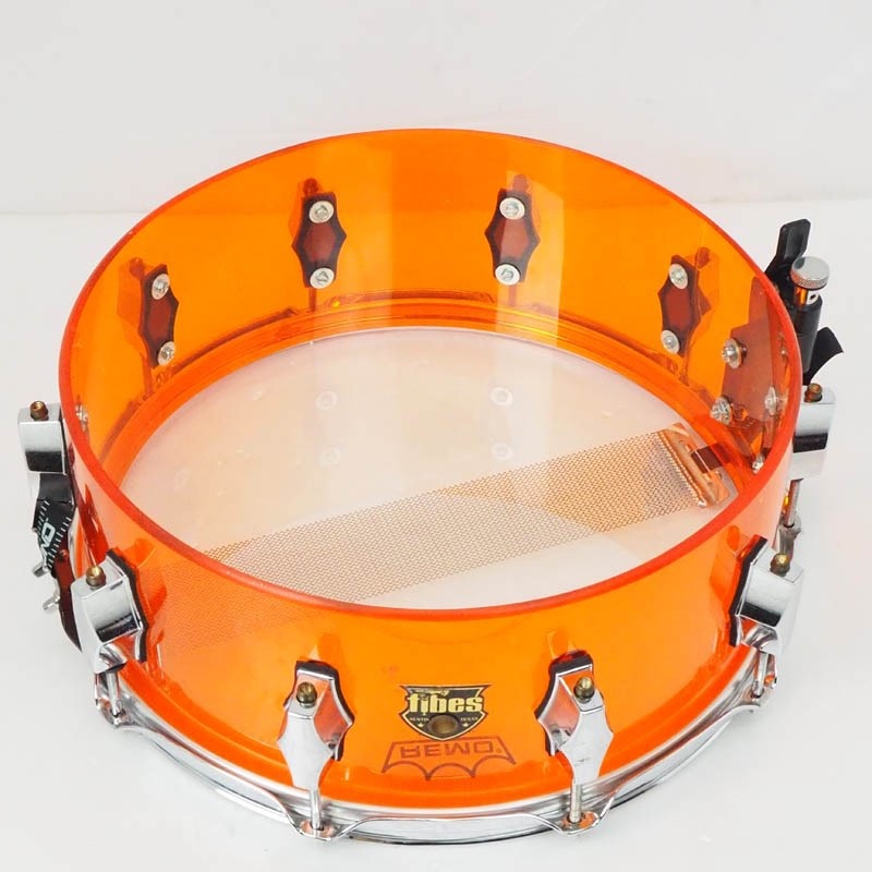 fibes 【USED】 Crystalite Amber 14×5.5 Acrylic Snare Drum [Made In 
