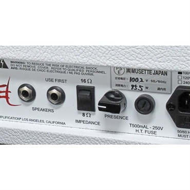 FRIEDMAN JEL-20 HEAD [White Tolex]【COLOSSUS SPEAKER CABLEプレゼント！】（フリードマン） 画像5