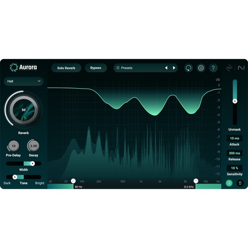 iZotope Aurora (アイゾトープ)(リバーブ)(オンライン納品)(2時間以内に納品) 画像1
