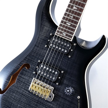 P.R.S. SE Custom 24 Semi-Hollow Piezo (Charcoal Burst