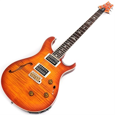 P.R.S. SE Custom 24 Semi-Hollow Piezo (Vintage Sunburst