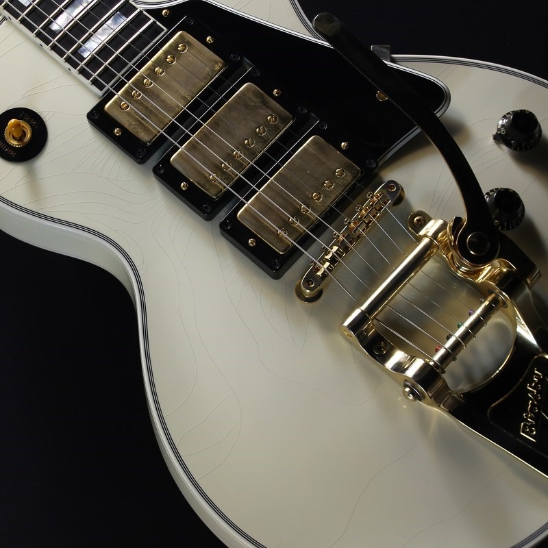 Gibson 【USED】Murphy Lab 1957 Les Paul Custom Reissue 3-Pickup w/Bigsby Polaris White Ultra Light Aged #7 4773 画像6