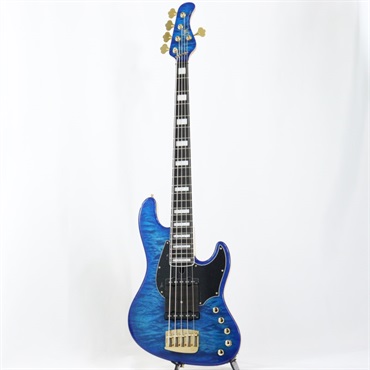 MAYONES Jabba Custom 5 5A Quilted Maple Top w/Black PG (Infinite Blue Gloss) 画像1