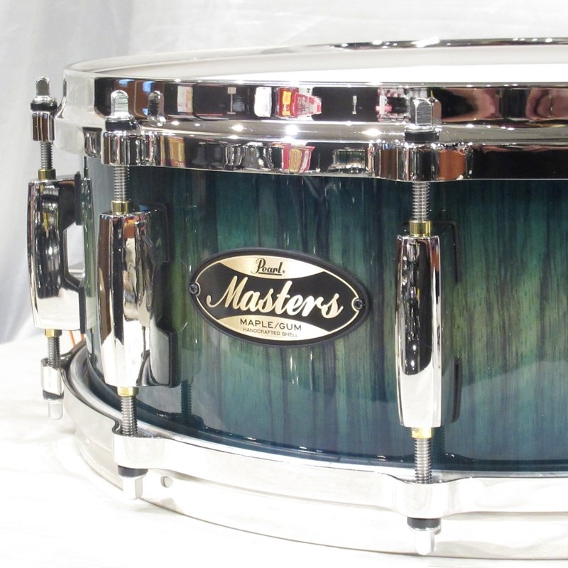 Pearl MMGC1450S/N #T6 [Masters Maple Gum 14''×5'' Snare Drum - Scuba Blue Over Black Limba w/Nickel Hardware]【Pearlファクトリーツアー2024オーダー品】 画像1