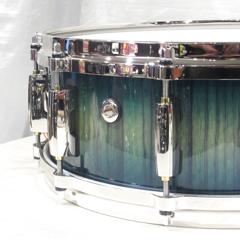 Pearl MMGC1450S/N #T6 [Masters Maple Gum 14''×5'' Snare Drum - Scuba Blue Over Black Limba w/Nickel Hardware]【Pearlファクトリーツアー2024オーダー品】 画像3