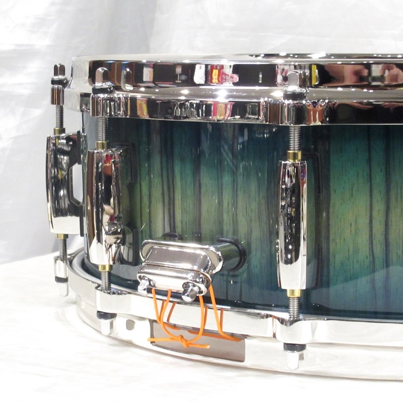 Pearl MMGC1450S/N #T6 [Masters Maple Gum 14''×5'' Snare Drum - Scuba Blue Over Black Limba w/Nickel Hardware]【Pearlファクトリーツアー2024オーダー品】 画像4