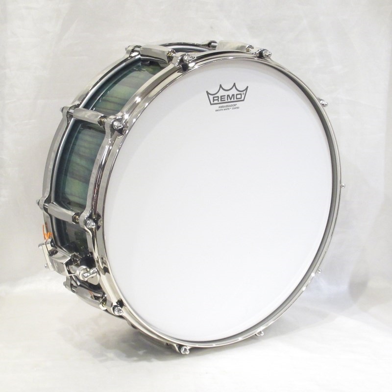 Pearl MMGC1450S/N #T6 [Masters Maple Gum 14''×5'' Snare Drum - Scuba Blue Over Black Limba w/Nickel Hardware]【Pearlファクトリーツアー2024オーダー品】 画像5