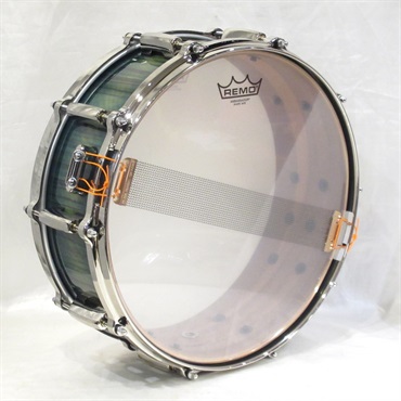 Pearl MMGC1450S/N #T6 [Masters Maple Gum 14''×5'' Snare Drum - Scuba Blue Over Black Limba w/Nickel Hardware]【Pearlファクトリーツアー2024オーダー品】 画像6