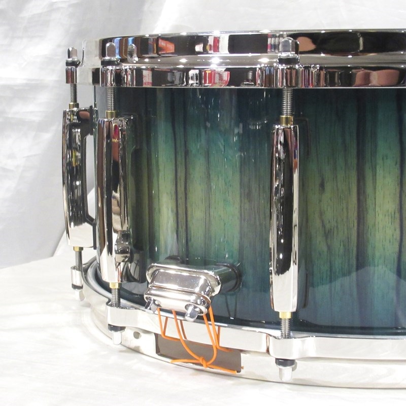 Pearl MMGC1465S/N #T6 [Masters Maple Gum 14''×5'' Snare Drum - Scuba Blue Over Black Limba w/Nickel Hardware]【Pearlファクトリーツアー2024オーダー品】 画像4