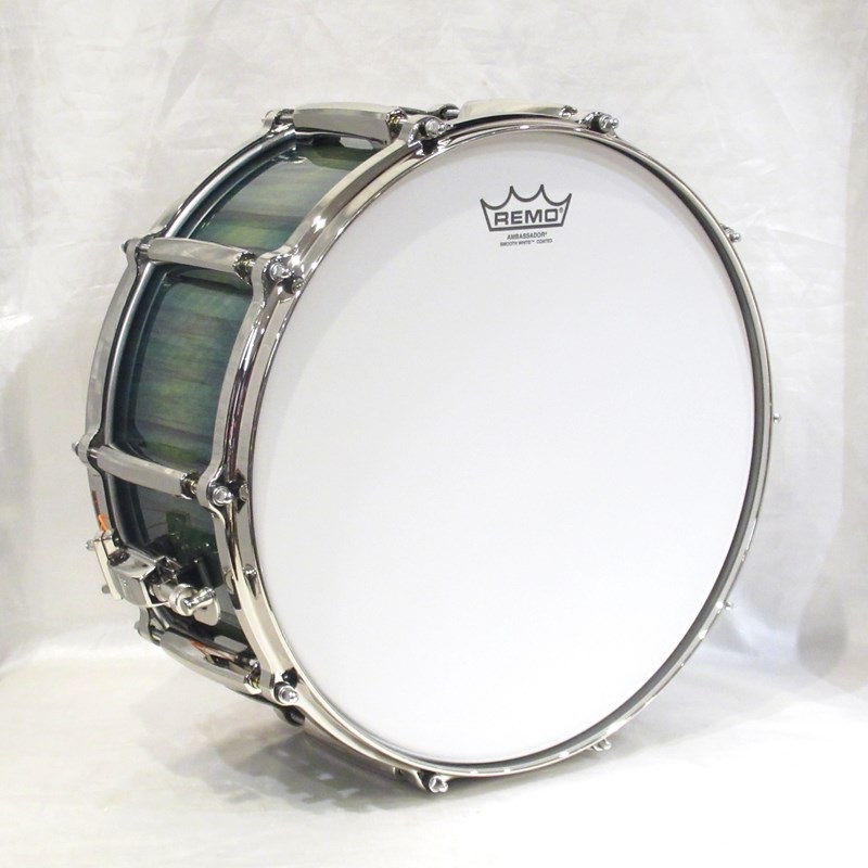 Pearl MMGC1465S/N #T6 [Masters Maple Gum 14''×5'' Snare Drum - Scuba Blue Over Black Limba w/Nickel Hardware]【Pearlファクトリーツアー2024オーダー品】 画像5
