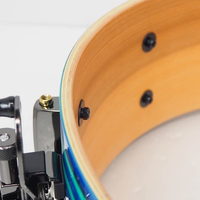 Pearl MMGC1450S/BN #T10 [Masters Maple Gum 14×5 Snare Drum - Blue Swirl  w/Nickel Hardware]【Pearlファクトリーツアー2024オーダー品】 画像9