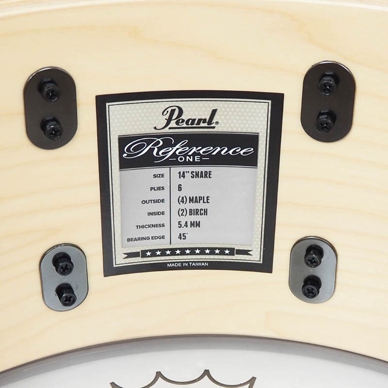 Pearl RF1C1465S/BN #T13 [Reference One 14×6.5 Snare Drum -Limited Color/Gloss Natural Black Limba]【Pearlファクトリーツアー2024オーダー品】 画像10