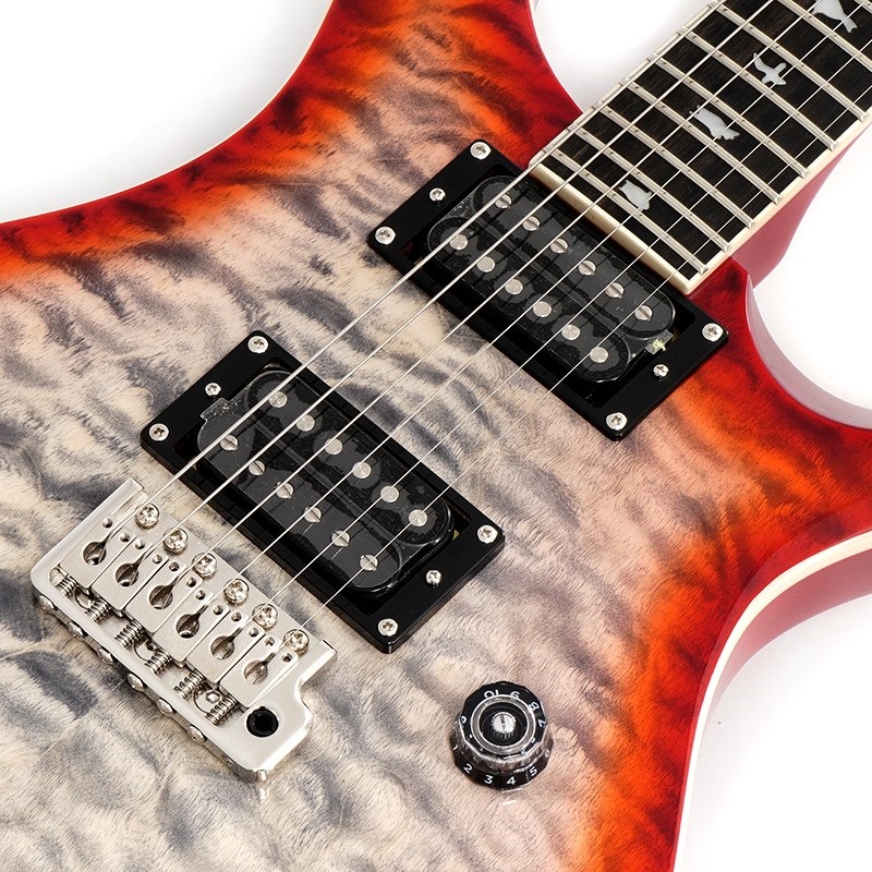P.R.S. SE Custom 24-08 Quilt (Charcoal Cherry Burst