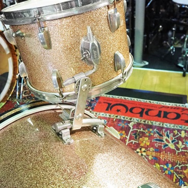Ludwig 【創業50周年大決算SALE】VINTAGE 値下げしました！60s Down Beat 3pc Drum Kit [20x18BD，14x14FT，12x8TT/Nickel Over Brass Hoops] 画像4