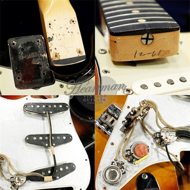 Fender USA VINTAGE Stratocaster '62 Slab Fingerboard Sunburst/R 画像6
