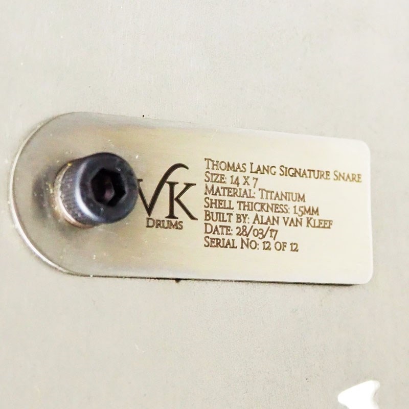 VK DRUMS USED 中古 Thomas Lang Signature Titanium Snare Drum 14×7