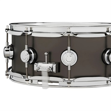 dw DRVD5514SVCBK [Collector's Satin Black over Brass Snare 14''x5.5''] 画像4