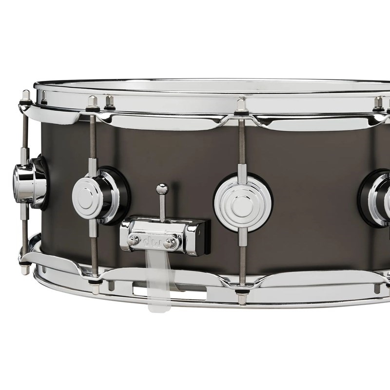 dw DRVD5514SVCBK [Collector's Satin Black over Brass Snare 14''x5.5''] 画像4