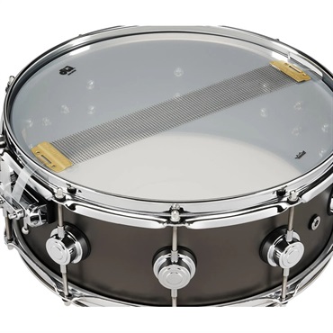 dw DRVD5514SVCBK [Collector's Satin Black over Brass Snare 14''x5.5''] 画像5