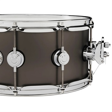 dw DRVD6514SVCBK [Collector's Satin Black over Brass Snare 14''x6.5''] 画像2