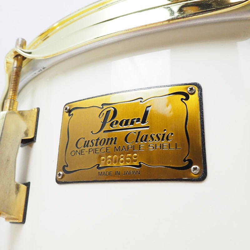 Pearl 【USED】CL-5314 [Custom Classic One Pice Maple 14×5.5/#109 Pure white Lacquer/Made In Japan] 画像2