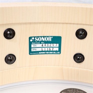 SONOR PL-1405SDWD SNT [PROLITE Series Maple 14''×5'' / Die-Cast Hoop - スノー・タイガー]【旧価格特価品】 画像8