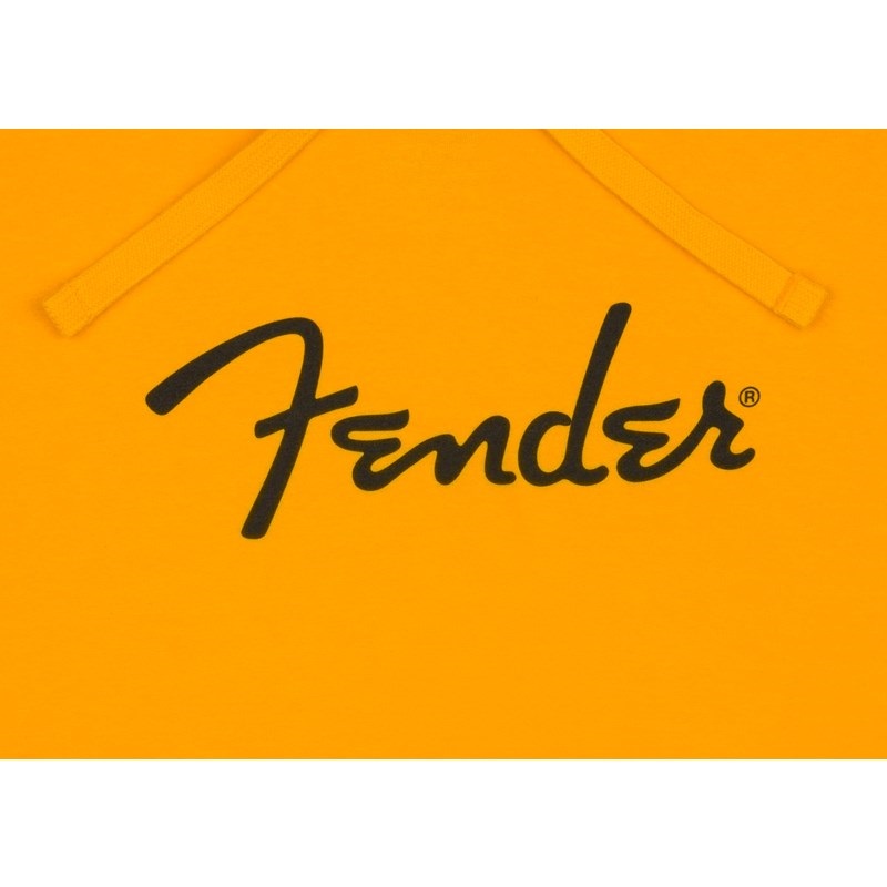 Fender Small Spaghetti Logo Zip Front Hoodie - Athletic Grey