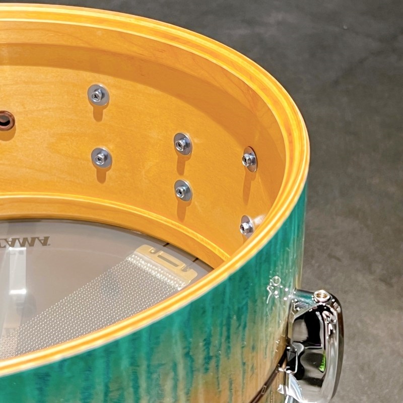 TAMA TMS1465SR-ECB [STAR Maple 14 × 6.5 / Emerald Sea Curly Maple