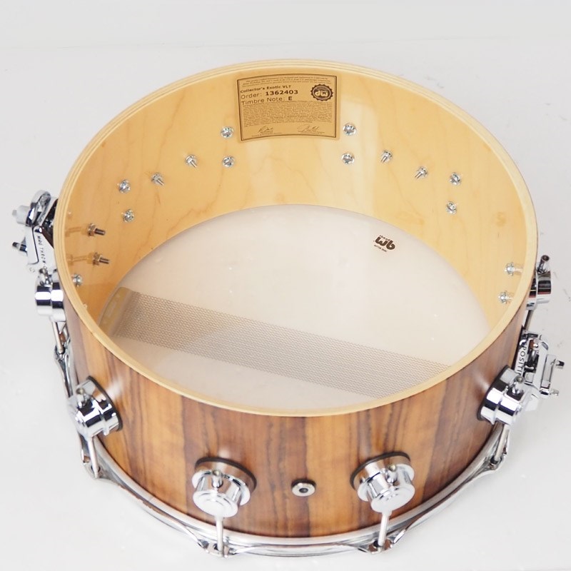 dw DRX66514SSC634 [Collector's Pure Maple Old Style VLT Shell 14×6.5 / Natural Hard Satin Over Vertical Tropical Olive] 画像8