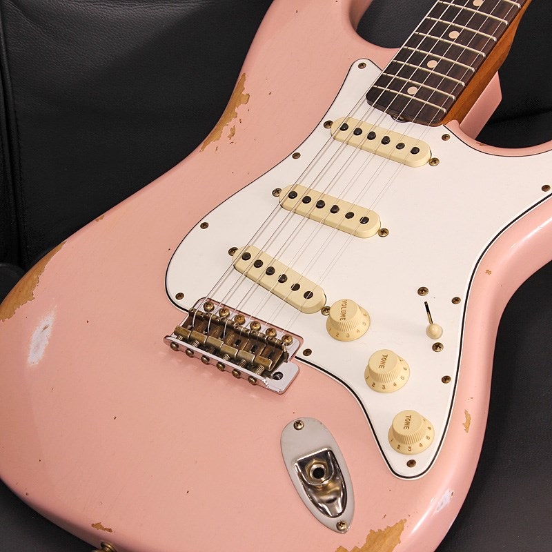 Fender Custom Shop 60's Stratocaster Relic Aged Shell Pink SN. R141356 画像4