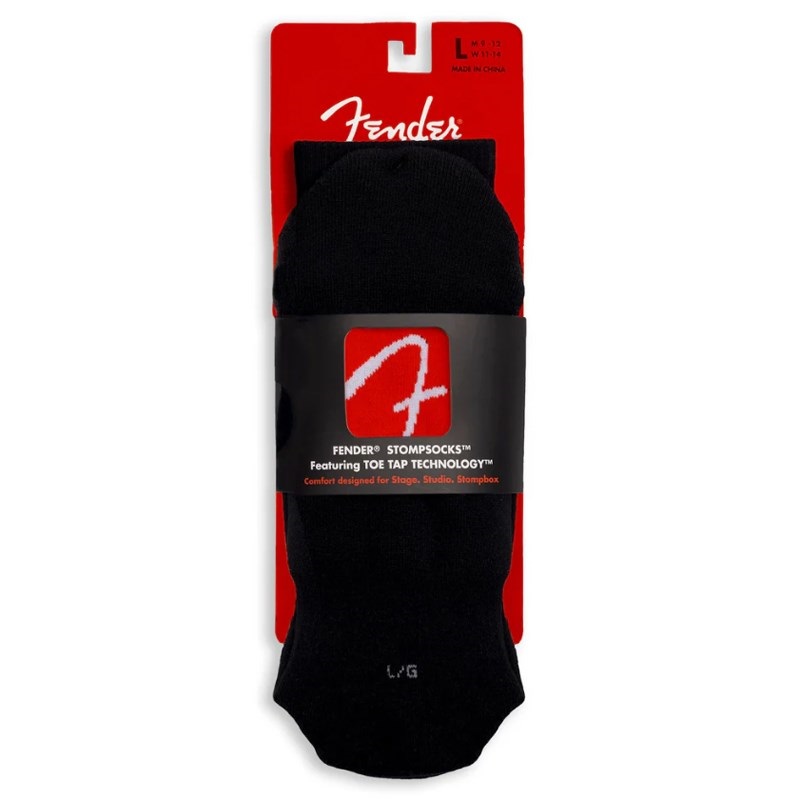 PERRI'S 【創業50周年大決算SALE】 FGA301-001-L FENDER(R) STOMPSOCKS FEAT TOE TAP TECHNOLOGY BLACK (LARGE) 画像2