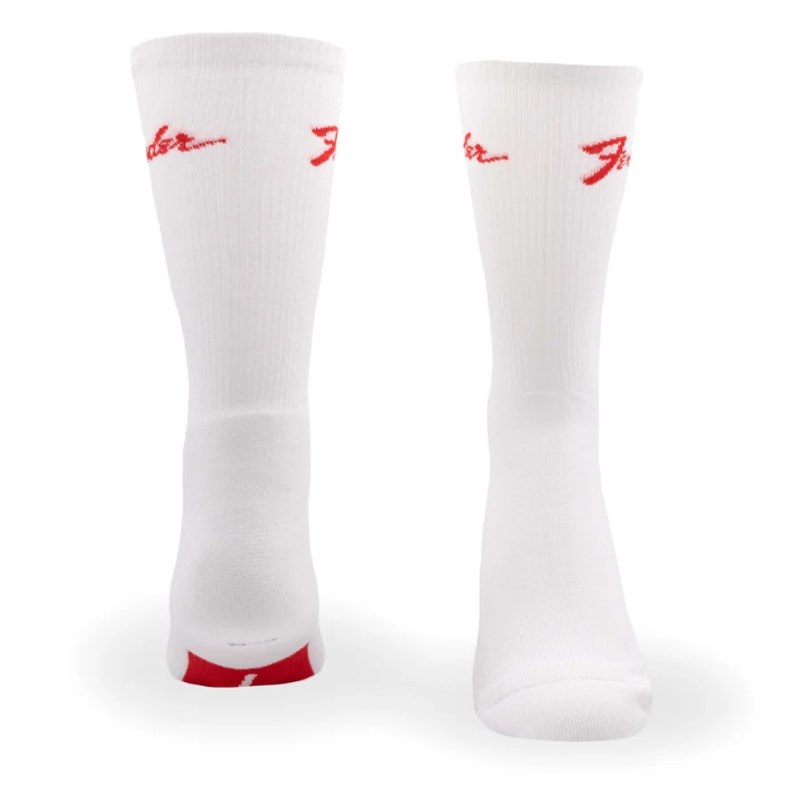 PERRI'S 【創業50周年大決算SALE】 FGA301-100-L FENDER(R) STOMPSOCKS FEAT TOE TAP TECHNOLOGY WHITE (LARGE) 画像1