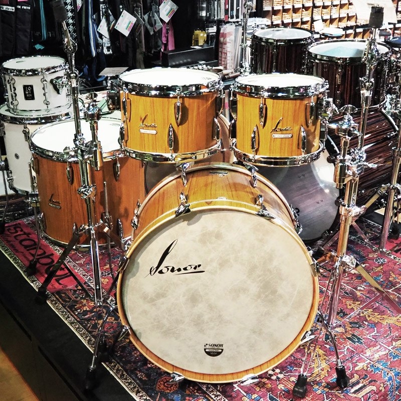 SONOR 値下げしました！Vintage Series 4pc Drum Kit -Teak Semi Gloss- [BD22，TT10，TT12，FT16] 画像1