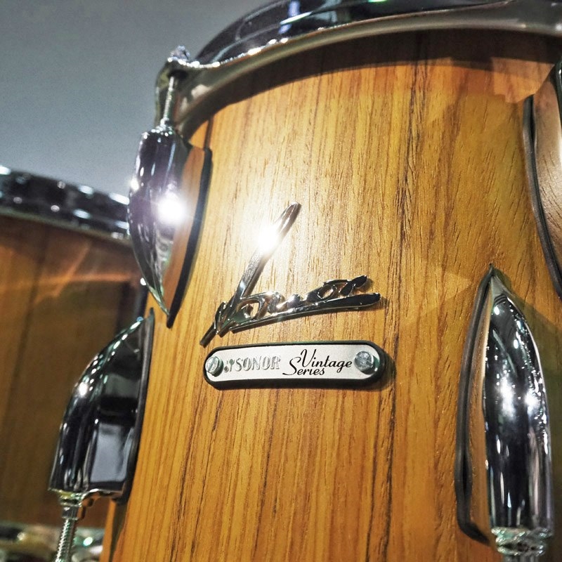 SONOR 値下げしました！Vintage Series 4pc Drum Kit -Teak Semi Gloss- [BD22，TT10，TT12，FT16] 画像2