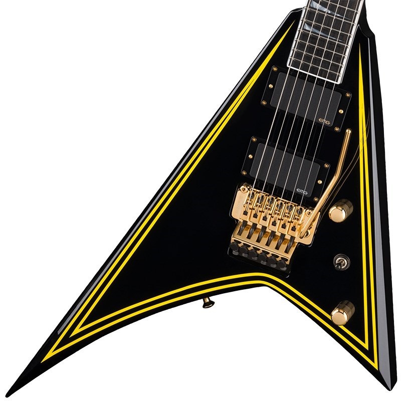Jackson MJ Series Rhoads RR24MG (Black with Yellow Pinstripes/Ebony Fingerboard) 【特価】 画像2