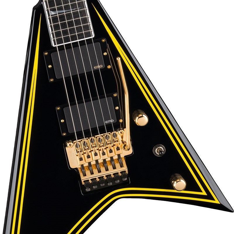 Jackson MJ Series Rhoads RR24MG (Black with Yellow Pinstripes/Ebony Fingerboard) 【特価】 画像3