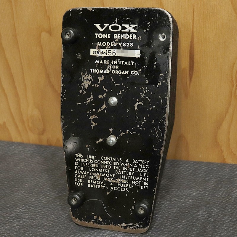 VOX V828 Tone Bender Black Case & Silver Panel late60's