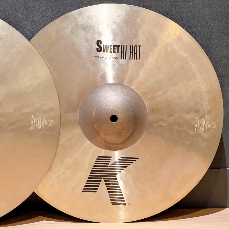 Zildjian USED 中古 K Zildjian Sweet HiHat 15 pair [NKZL15SW.HHT/15SW.HHBM][1060g/1720g] 画像2