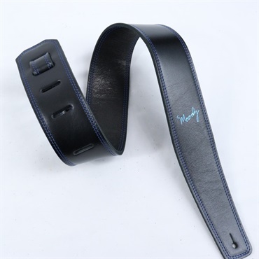 Moody Leather-Leather 2.5 Long [Black-Black w/Blue Stitch] 画像3