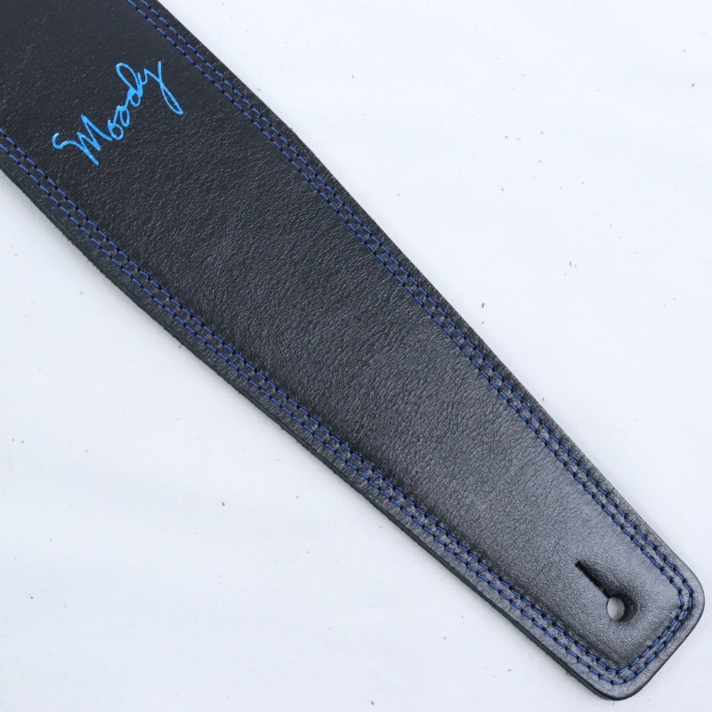 Moody Leather-Leather 2.5 Long [Black-Black w/Blue Stitch] 画像4