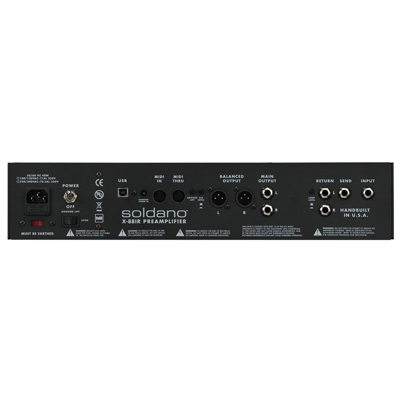 Soldano X88-IR (3-Channel All-Tube Stereo Rackmount Preamp) 画像5