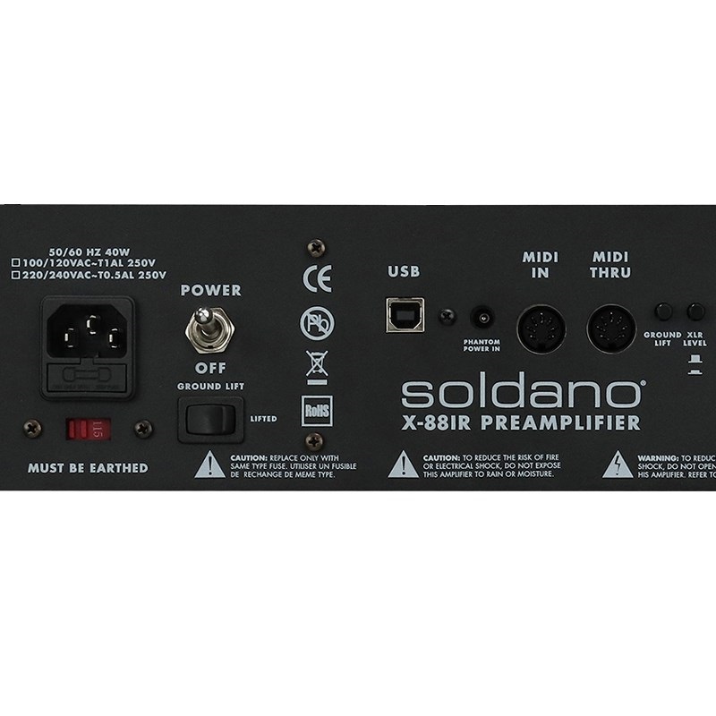 Soldano X88-IR (3-Channel All-Tube Stereo Rackmount Preamp) 画像6