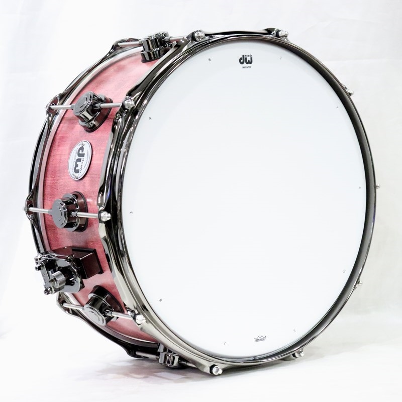 dw DRU26514SSN101 [Collector's Pure Purpleheart Snare Drum VLT Shell 14''×6.5'' - Natural Satin Oil w/Black Nickel Hardware] 画像4