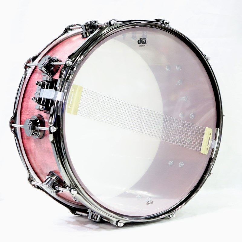 dw DRU26514SSN101 [Collector's Pure Purpleheart Snare Drum VLT Shell 14''×6.5'' - Natural Satin Oil w/Black Nickel Hardware] 画像5