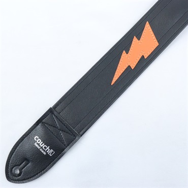 Couch Guitar Strap LIGHTNINGBOLT BLACK/ORANGE 画像1