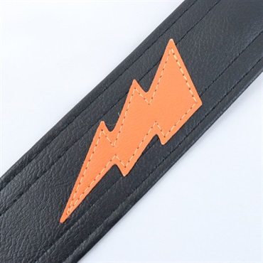 Couch Guitar Strap LIGHTNINGBOLT BLACK/ORANGE 画像2