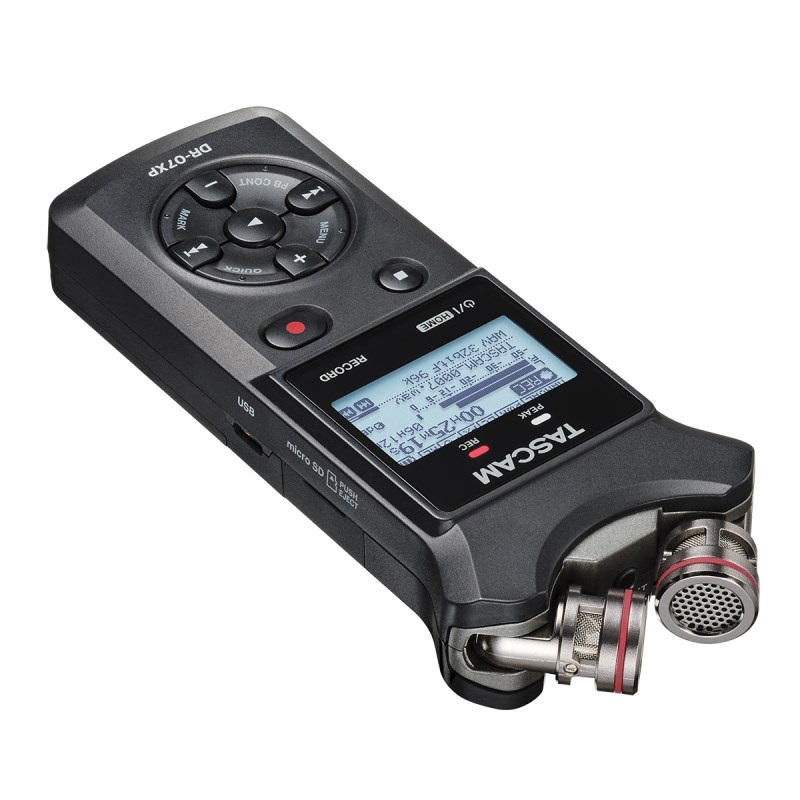 TASCAM DR-07XP【予約商品・6月頃入荷予定】(可動式マイク搭載32ビットフロート録音対応ステレオポータブルレコーダー)(ハンディーレコーダー・USBオーディオインターフェース)(タスカム)(DR07XP) 画像3