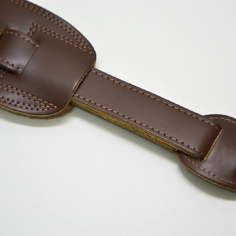 John Pearse Brown Saddle Lether Guitar Strap 画像2