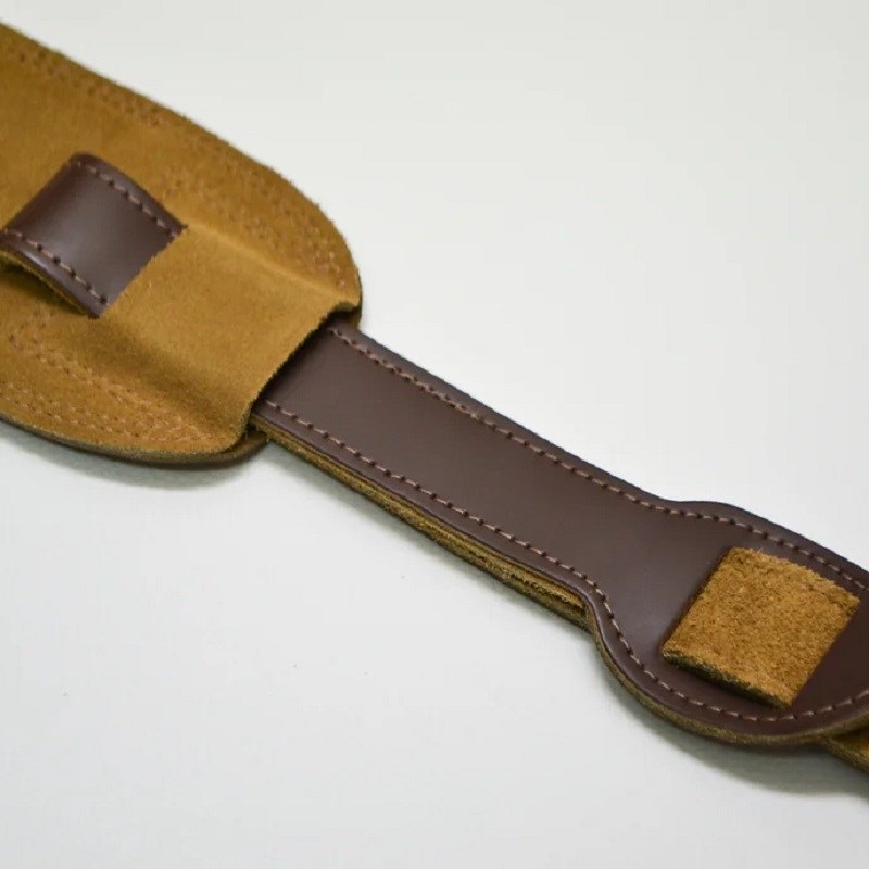 John Pearse Brown Saddle Lether Guitar Strap 画像3